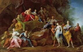 Orphée descendu aux Enfers pour demander Eurydice ou la Musique (Jean II Restout) - Muzeo.com