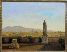 Panorama depuis la Villa Mattei (Constantin Hansen) - Muzeo.com