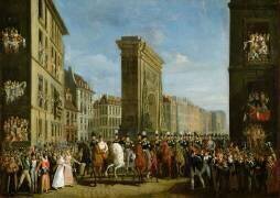 Passage des souverains alliés devant la porte Saint-Denis (Jean Zippel) - Muzeo.com