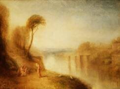 Paysage : femme au tambourin (Joseph Mallord William Turner) - Muzeo.com