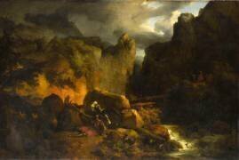 Paysage - Mort de Roland en 778 (Achille Etna Michallon) - Muzeo.com