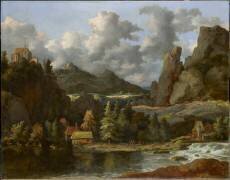 Paysage : rivière dans une vallée montagneuse (Allaert van Everdingen) - Muzeo.com