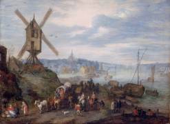 Paysage au moulin (Jan Brueghel the Elder) - Muzeo.com