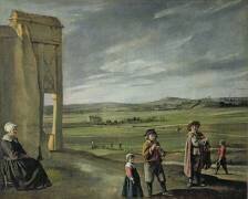 Paysage avec des paysans (Louis Le Nain) - Muzeo.com
