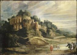 Paysage avec les ruines du mont Palatin à Rome (Pierre Paul Rubens) - Muzeo.com