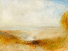 Paysage avec une rivière et une baie dans le lointain (Joseph Mallord William Turner) - Muzeo.com