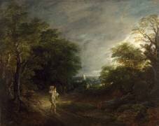 Paysage Boisé avec Bûcheron (Thomas Gainsborough) - Muzeo.com