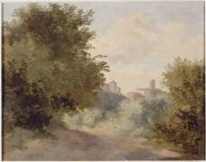 Paysage boisé à Nemi (Pierre Henri de Valenciennes) - Muzeo.com