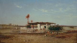 Paysage d'Afrique du Nord (Charles de Tournemine) - Muzeo.com