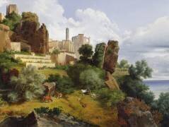 Paysage de Roquebrune (Lancelot-Théodore Turpin de...) - Muzeo.com