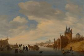 Paysage d'hiver à Arnhem (Salomon van Ruysdael) - Muzeo.com