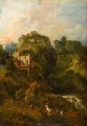 Paysage à la chèvre (Antoine Watteau) - Muzeo.com