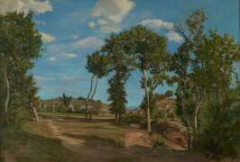 Paysage vers la Rivière Lez (Frédéric Bazille) - Muzeo.com