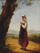 Paysan dans la campagne romaine (Hortense Haudebourt-Lescot) - Muzeo.com