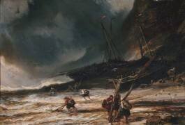 Pécheurs de goémons (Eugène Isabey) - Muzeo.com