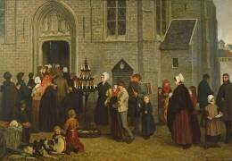 Pèlerinage à Diegem (Charles de Groux) - Muzeo.com