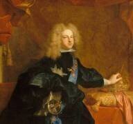Philippe V, roi d'Espagne (1683-1746) - représenté en 1700-1701 portant le costume espagnol (détail) (Hyacinthe Rigaud) - Muzeo.com