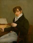 Pierre Joseph Guillaume Zimmermann (1785-1853), compositeur et pianiste, beau-père de Charles Gounod, devant son piano en 1808 (Antoine-Jean Gros) - Muzeo.com