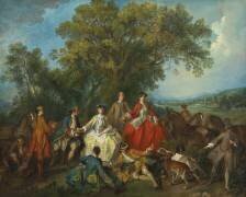 Pique-nique après la chasse (Nicolas Lancret) - Muzeo.com