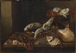 Nature morte aux poissons (Isaac Duynen) - Muzeo.com