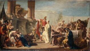 Polyxène sacrifié aux mânes d'Achille (Giovanni Battista Pittoni) - Muzeo.com