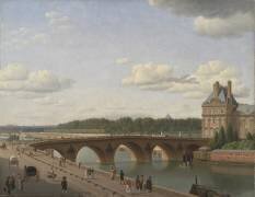 Pont Royal vu du quai Voltaire (Christoffer Wilhelm Eckersberg) - Muzeo.com