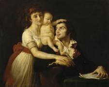 Portrait de Camille Desmoulins en famille (Jacques-Louis David) - Muzeo.com
