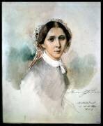 Portrait de Clara Schumann (Jean Joseph Bonaventure...) - Muzeo.com