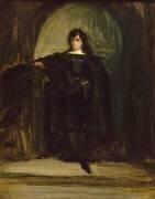 Portrait de Delacroix en Hamlet (Eugène Delacroix) - Muzeo.com