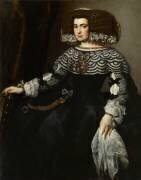 Portrait de femme de la cour d'Espagne (Juan Bautista Martinez del...) - Muzeo.com