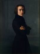 Portrait de Franz Liszt (1811-1886) compositeur et pianiste hongrois (Henri Lehmann) - Muzeo.com