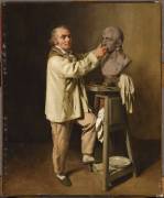 Portrait de Houdon modelant le buste de Bonaparte (Julien Léopold Boilly) - Muzeo.com