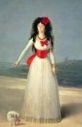 Portrait de la duchesse d'Alba en blanc (Francisco de Goya) - Muzeo.com
