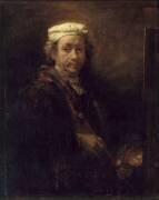 Portrait de l'artiste au chevalet (Rembrandt) - Muzeo.com