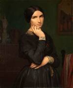 Portrait de madame Flandrin, épouse de l'artiste (Hippolyte Flandrin) - Muzeo.com