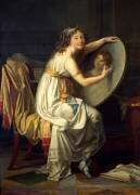Portrait de mademoiselle Ducreux dit autrefois portrait de madame Vigée Lebrun (Jacques-Louis David) - Muzeo.com