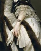 Portrait de Marie Caroline d'Autriche (détail) (Anton Raphaël Mengs) - Muzeo.com