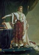 Portrait de Napoléon Ier dans sa robe de couronnement (Anne-Louis Girodet) - Muzeo.com