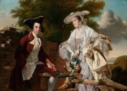 Portrait de Peter Perez Burdett et de sa première femme Hannah (Joseph Wright of Derby) - Muzeo.com