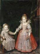 Portrait de Philippe Emmanuel de Croÿ (1611-1670) et de sa soeur Marie (morte en 1696) (Frans Pourbus le Jeune) - Muzeo.com