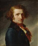 Portrait d'un homme en vêtements bleus (Anne-Louis Girodet) - Muzeo.com