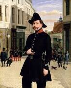 Portrait d'un policier à Douai en 1848 (Ecole Française) - Muzeo.com