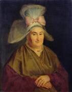 Portrait d'une femme avec un bonnet normand (Ecole Française) - Muzeo.com