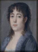 Portrait d'une femme brune en buste vêtue d'un corsage bleu (Francisco de Goya) - Muzeo.com