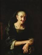 Portrait d'une vieille femme (Ecole italienne) - Muzeo.com