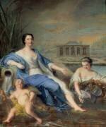 Portrait en pied de Marie Anne de Bourbon dit Mademoiselle de Clermont (Jean-Marc Nattier) - Muzeo.com