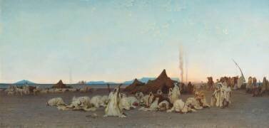 Prière du soir dans le Sahara (Gustave Guillaumet) - Muzeo.com
