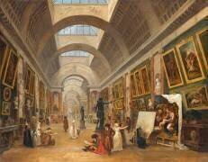Projet d'aménagement de la Grande Galerie du Louvre en 1796 (Hubert Robert) - Muzeo.com