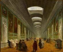 Projet d'aménagement de la Grande Galerie, vers 1789 (Hubert Robert) - Muzeo.com