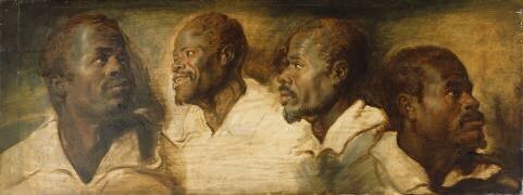 Quatre études de la tête d'un homme (Pierre Paul Rubens) - Muzeo.com